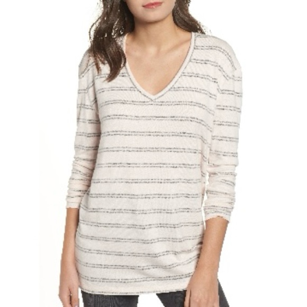 BP pink and grey stripe tunic